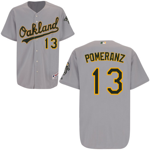 Drew Pomeranz #13 mlb Jersey-Oakland Athletics Women's Authentic Road Gray Cool Base Baseball Jersey